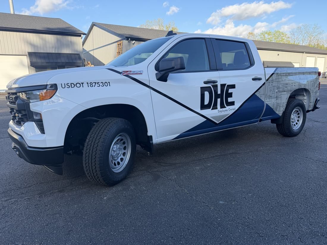 DHE Plumbing. Fleet truck graphics