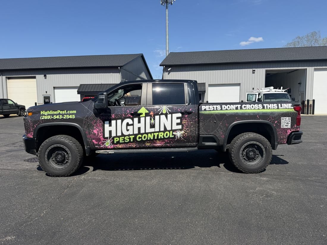 Highline Pest Control, full truck wrap