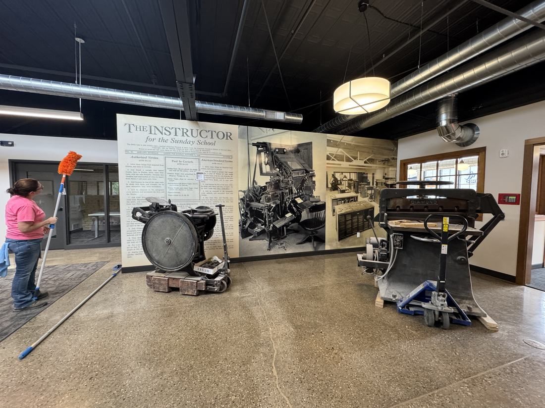 Large-format historical wall mural installed to spec from supplied artwork by Good Graphics Co.