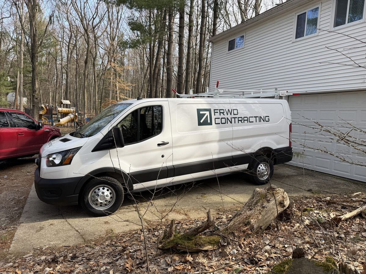 JagAir HVAC Solutions van wrap with graphics carried across the vehicle's contours by Good Graphics Co.